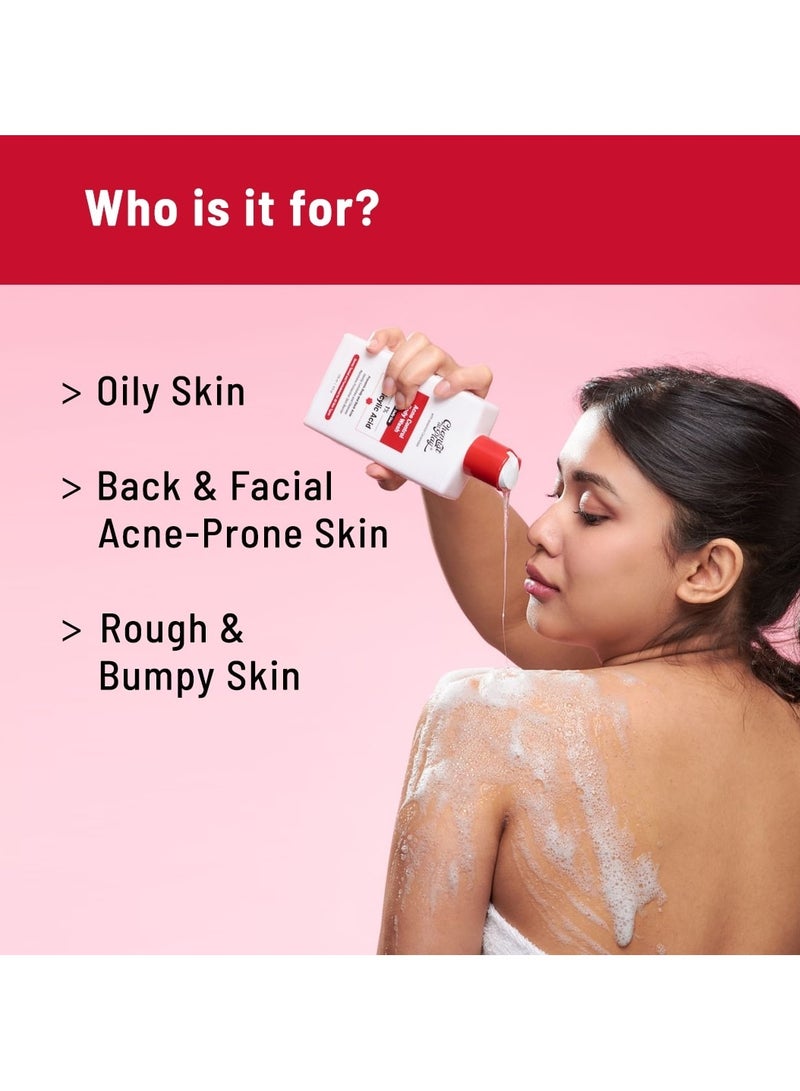 Chemist at Play غسول الجسم للتحكم في حب الشباب مع السيراميدات | 3% بنتافيتين + 1% حمض الساليسيليك | لحب الشباب في الظهر (باكني)، ملمس غير متساوي، ملمس جلد ناعم | 236 مل - Image 5